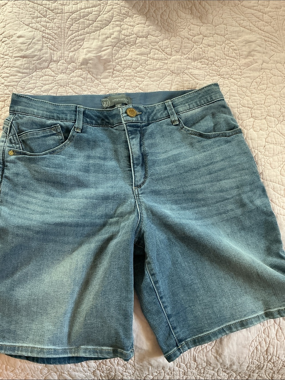 Wit & Wisdom Medium Blue Boyfriend Jeans Shorts